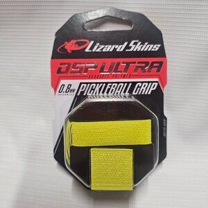 PICKLEBALL GRIP .8mm NEON YELLOW dsp ultra Durasoft Polymer Lizard Skins NEW!